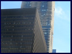 Chicago Riverwalk 124 - Aqua (86 floors, 262m, built 2009). This wave shaped skyscraper houses hotel and residences.